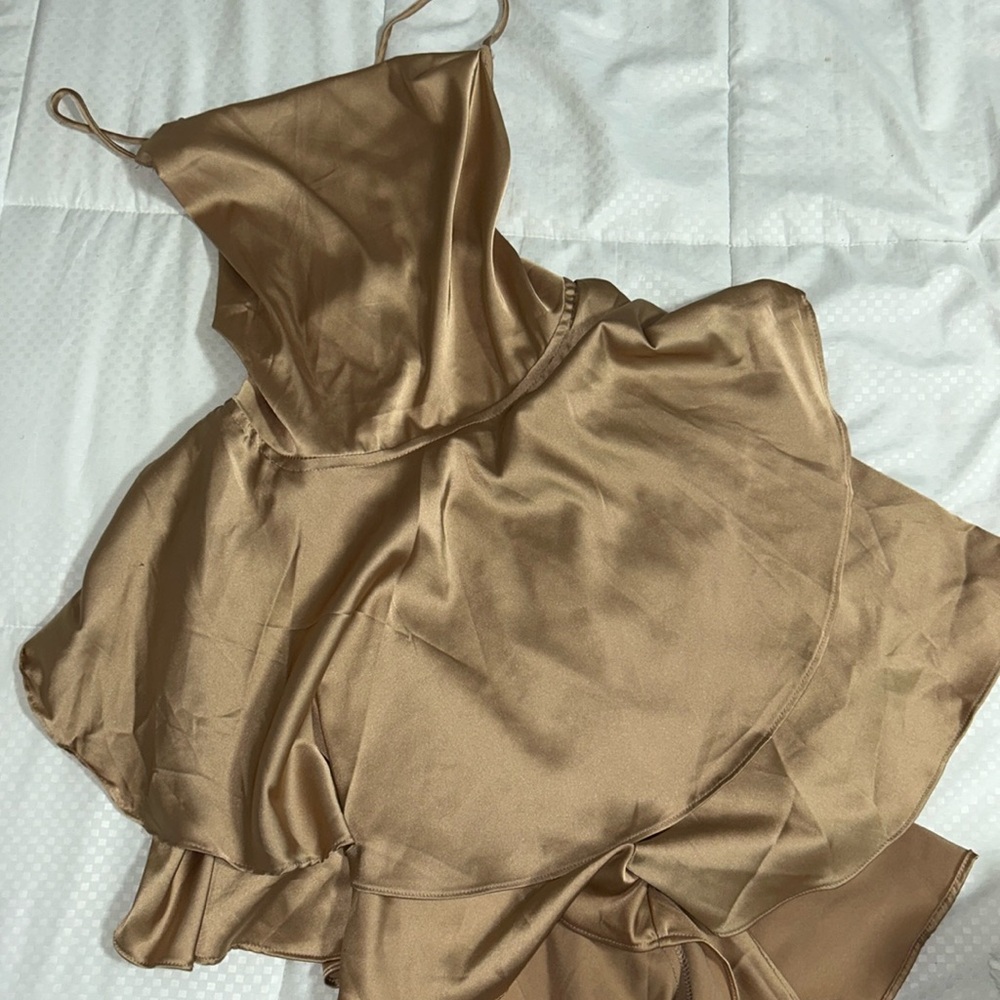 Gold skort dress